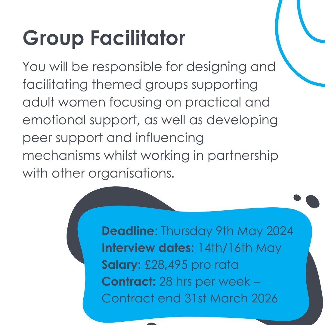 We’re hiring a Group Facilitator & Sexual Exploitation Specialist (LGBTQ+) to join the Basis team. For more information: basisyorkshire.org.uk/about-us/vacan… #ChairtyJobs #JobsLeeds