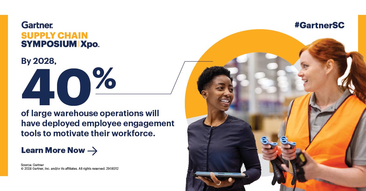 Keeping your workforce motivated is a key pillar for an effective future for your #SupplyChain function. Gain insights to help you rethink supply chain and position yourself for success at Gartner Supply Chain Symposium/Xpo: gtnr.it/3Q1a3F2 #GartnerSC #CSCO