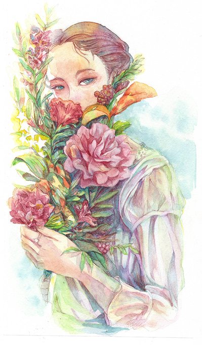 「flower pink flower」 illustration images(Latest)｜21pages