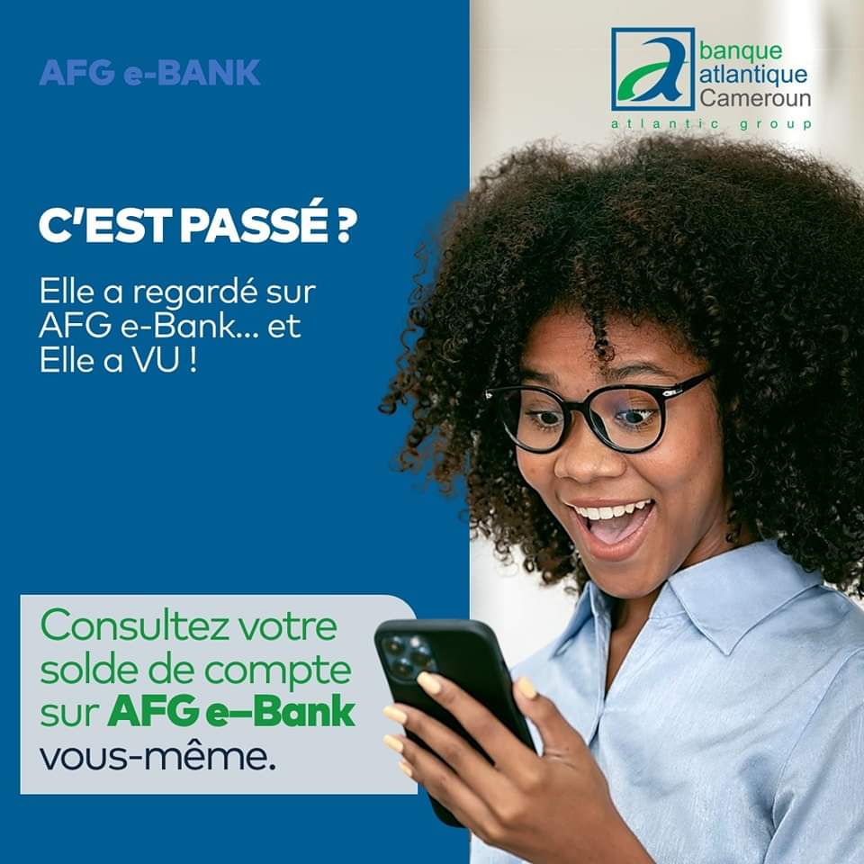 AFGBankCameroun's tweet image. 💰Vous voulez savoir si votre salaire ou virement est passé ? 🤔 C'est simple :
🔍 𝐑𝐞𝐠𝐚𝐫𝐝𝐞𝐳 𝐬𝐮𝐫 𝐀𝐅𝐆 𝐞-𝐁𝐚𝐧𝐤. 

Téléchargez AFG e-Bank sur : 
📲 Play Store vu.fr/VDUoV 
📲 App Store shorturl.at/nzBOV.

#BanqueaDistance #AFGeBank #BACMseReinvente