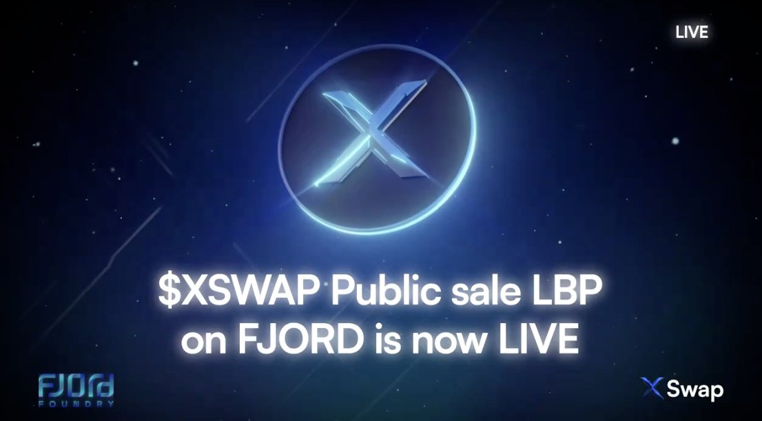 $XSWAP Public Sale LBP on @FjordFoundry is LIVE! 🚀 The sale will end in 2 days, so this is your last chance to secure $XSWAP before it lands on exchanges. Don’t miss out on @xswap_link — the first Cross-Chain Swaps Protocol on @chainlink! Sale link: app.fjordfoundry.com/pools/0x49261C…