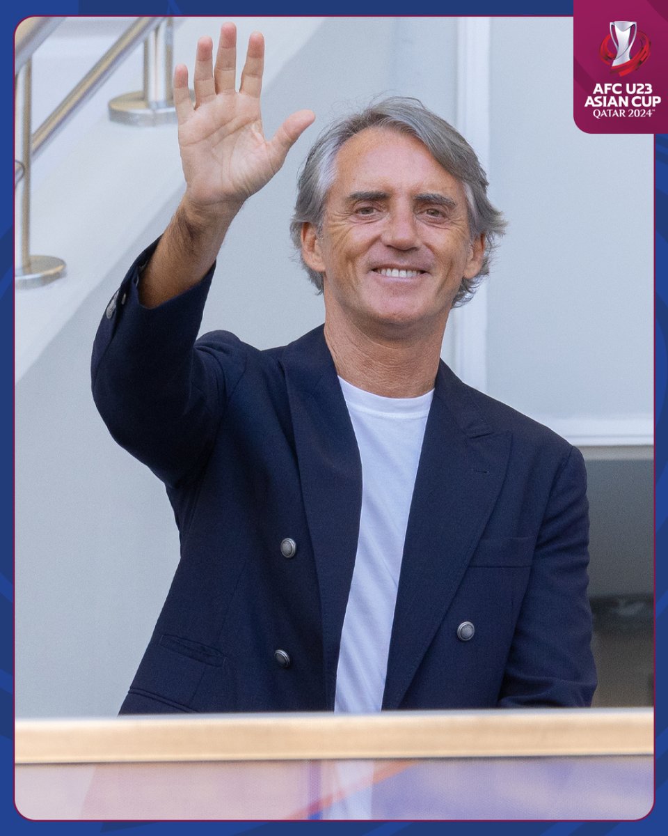 📣 Roberto Mancini is in the house! 📺 Watch Live gtly.to/zzhR_62Mr #AFCU23 | #UZBvKSA