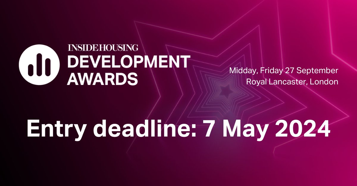 🚨 There's less than two weeks left to submit your #IHDA entry! 🚨

Categories are for all the key players, including housebuilders, developers, landlords, architects and sustainability innovators. 

Start your free entry today >>> ow.ly/w99950Rp8Mm
