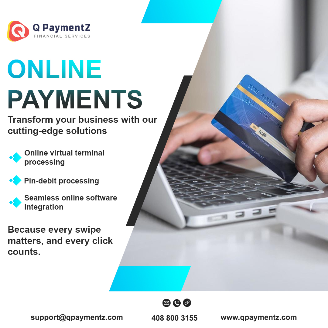 QPaymentZ's tweet image. Transform your business with our cutting-edge solutions
Online virtual terminal processing
Pin-debit processing
Seamless online software integration
Because every swipe matters, and every click counts.
#onlinepayments #virtualterminals #paymentprocessing #softwareintegration