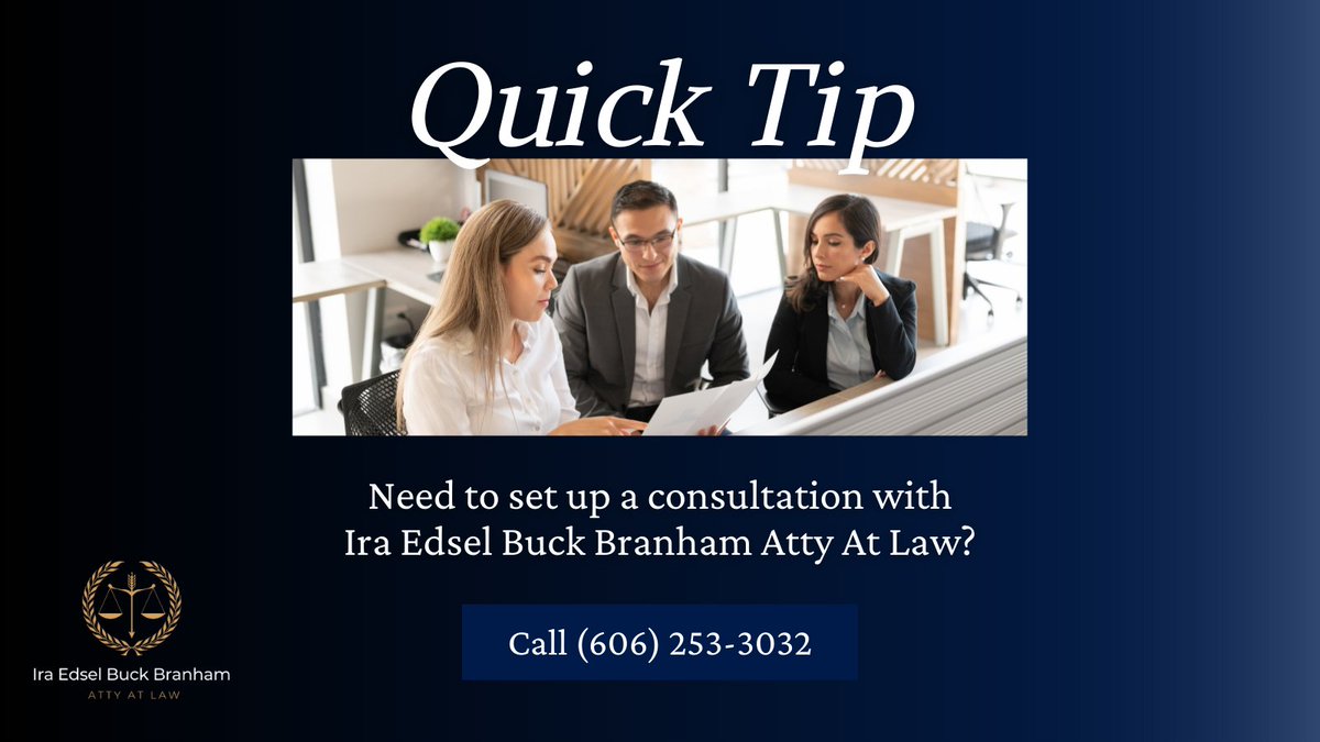 At Ira Edsel Buck Branham Atty At Law, our dedicated team is here to provide expert guidance and support. Ready to discuss your legal needs? Give us a call today to schedule your personalized consultation.

#LawFirm #Attorney #LegalRights