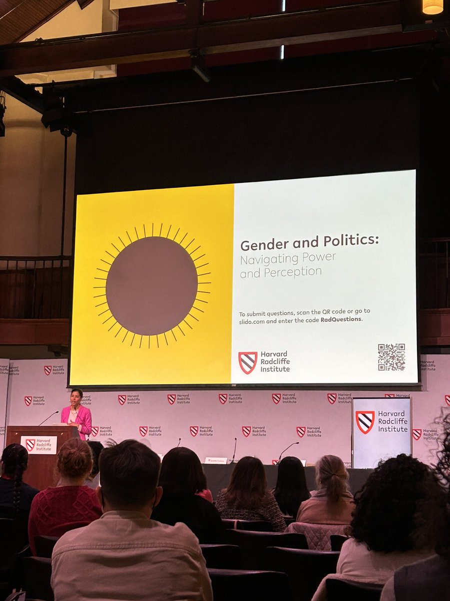 We are at @RadInstitute’s “Gender and Politics: Navigating Power and Perception.” Follow along today to learn more about the intersection of gender & politics, societal & systemic barriers that inhibit political involvement by traditionally underrepresented gender groups, & more!