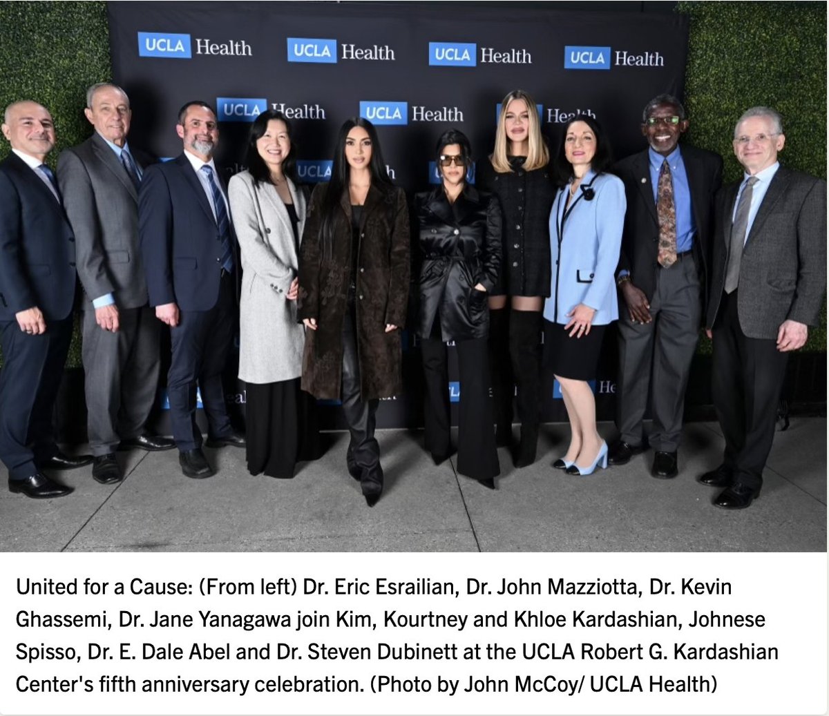 Recently celebrated the 5th Anniversary of the Robert. G. Kardashian Center for Esophageal Health @UCLAHealth @dgsomucla @DOM_UCLA Grateful for the advocacy of @esrailian and leadership of @kevinghassemi and Dr. Jane Yanagawa in the Center. uclahealth.org/news/celebrati…