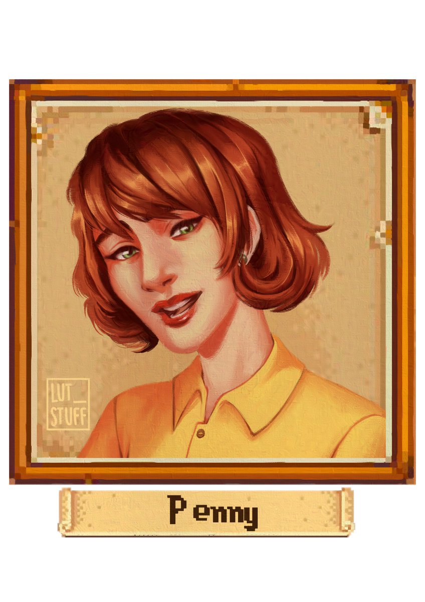 lut_stuff's tweet photo. Portrait of my wife, Penny ☺️🩷

#StardewValley https://t.co/gX2tmml5i0