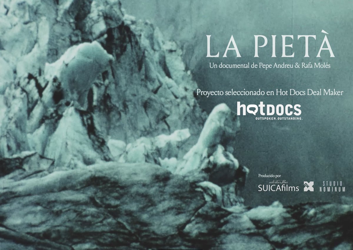 LA PIETÀ, el nuevo proyecto documental de @AndreuMola y @rafamoles, seleccionado para participar en el programa de industria Deal Maker del festival @HotDocs de Toronto. 🩵