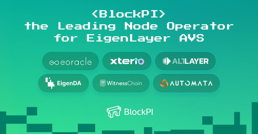 ARB_Universe's tweet image. 💥 @RealBlockPI is thrilled to serve as a node operator for @eigencloud AVSs!

💥#BlockPI Network aims to provide high-quality, robust, and efficient RPC service

🔽 VISIT
blockpi.io
#ARB_Universe
