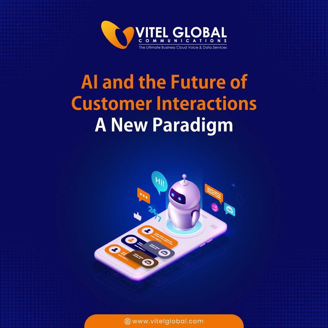 Experience the future of #customersatisfaction through AI-driven solutions.
Explore more: vitelglobal.com/blog/evolution…

#conversationalAI #AI #artificialintelligence #voip #customer #futureofwork #aisolutions #chatbots