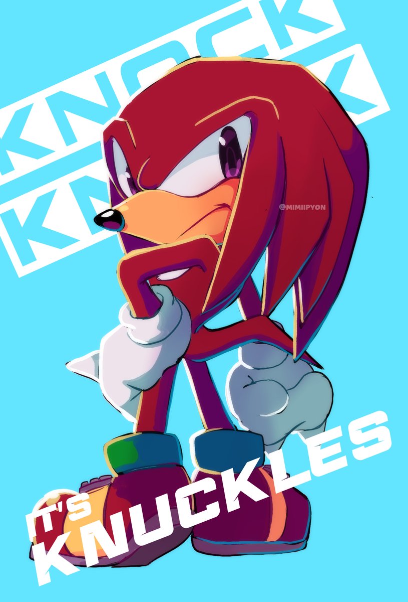 KNUCKLES ‼️😀 -- #sonicthehedgehog #Knuckles