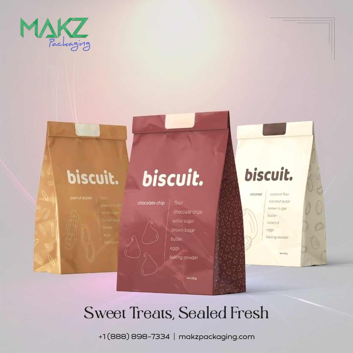 Secure the sweetness with Makz's irresistible cookie bags.

Level up your cookie presentation and make a lasting impact with Makz's charming bags.

makzpackaging.com/shape-and-styl…

#cookies #cookiebags #makzpackaging