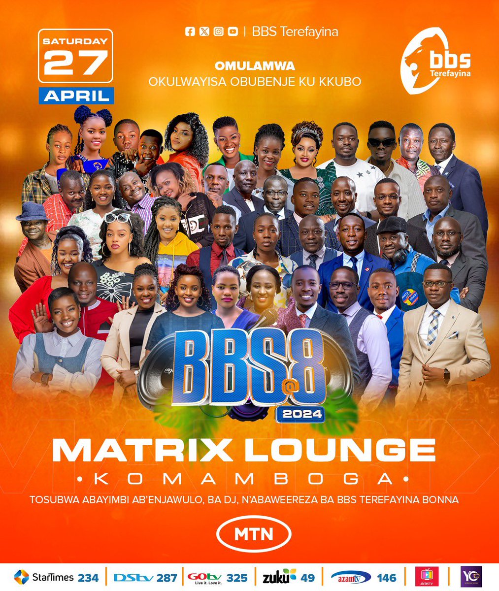 Looking for that memorable weekend experience, Komamboga is the place to be. Let’s catch up tomorrow at Matrix Lounge powered by @mtnug #BBSAt8 #TogetherWeAreUnstoppable