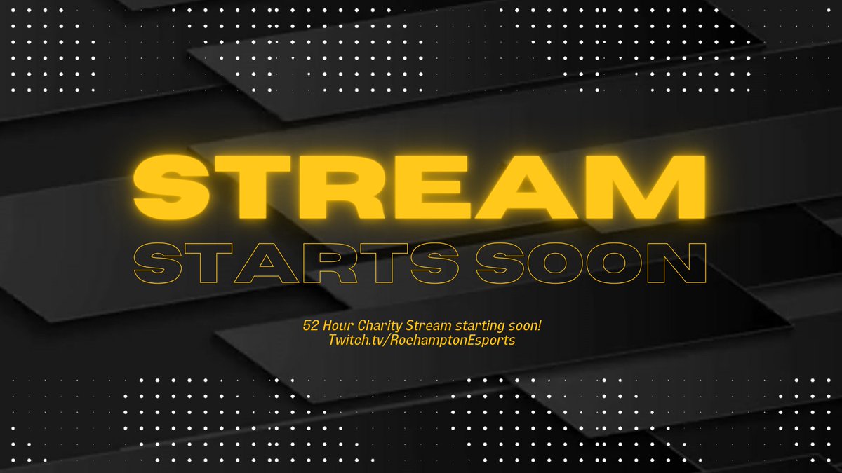 Roehampton Esports (@esportsroe) on Twitter photo The 52 Hour Charity stream for <a href="/SpecialEffect/">SpecialEffect</a> will be live in 5 minutes.
Starting at 4PM (BST) - Twitch.tv/Roehamptonespo…
First up on stream are <a href="/xabixao0/">Pedro Aguiar</a> and <a href="/YotamRL/">Yotam</a> followed by <a href="/jsw_rl/">Jacob Southwood</a> The 52 Hour Charity stream for <a href="/SpecialEffect/">SpecialEffect</a> will be live in 5 minutes.
Starting at 4PM (BST) - Twitch.tv/Roehamptonespo…
First up on stream are <a href="/xabixao0/">Pedro Aguiar</a> and <a href="/YotamRL/">Yotam</a> followed by <a href="/jsw_rl/">Jacob Southwood</a>