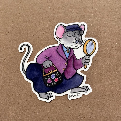 In search of the perfect sticker? Check out our selection of AWESOME artist made stickers! Like this 'Miss Mouse' sticker by Kelsey Borden! (Buy 2 get 1 FREE until the end of the day tomorrow!) #localart #stickers #halifaxns #halifaxart #artgallery #artcollector #stickercollector