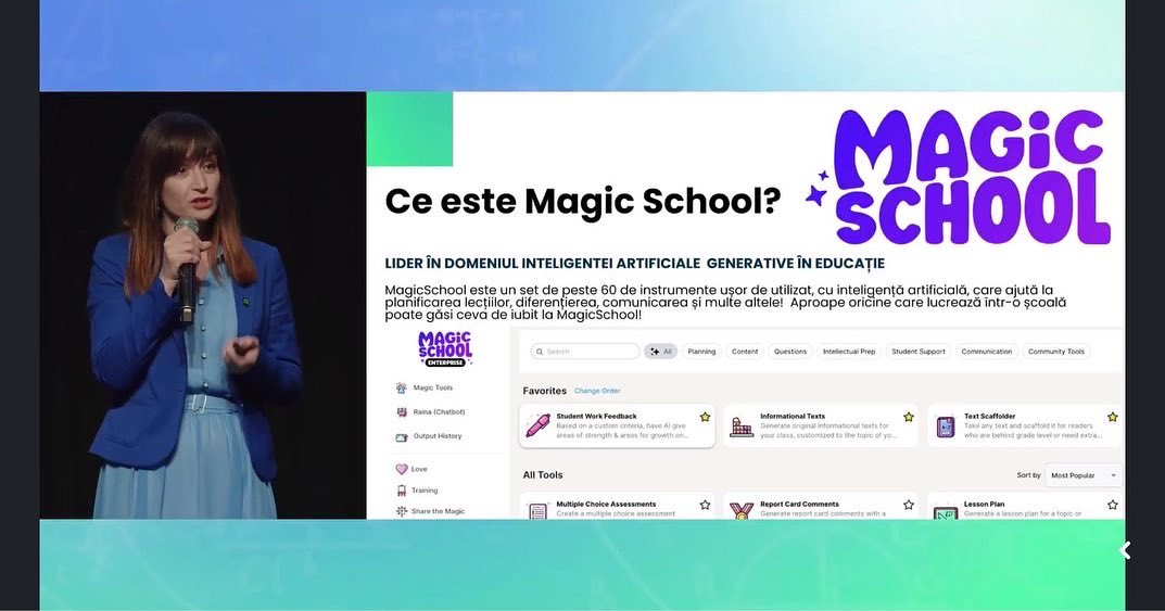 I presented @magicschoolai & #AI in education at “Moldova for Education Forum” yesterday, organised by the Ministry of Education & Research, @UNICEFMoldova , @UNDPMoldova. Loved the feedback to my presentation, too. @fcl_euschoolnet #Moldova @his_global @HIS_Moldova