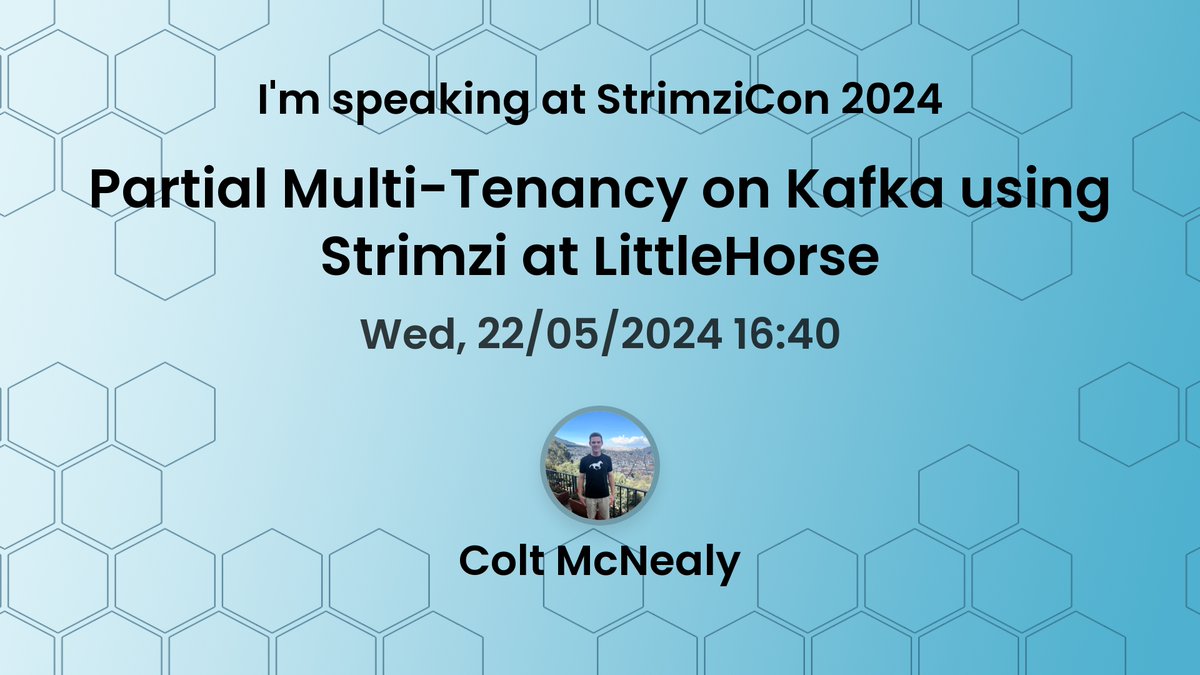 Join the virtual #StrimziCon2024 on May 22nd to learn about 'Partial Multi-Tenancy on Kafka using Strimzi at LittleHorse' by Colt McNealy @ LittleHorse. Register at community.cncf.io/events/details…