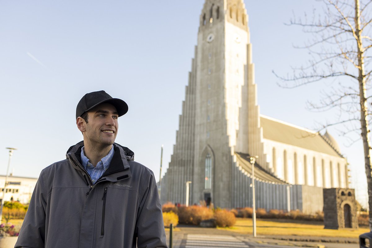 Jaxon Prophett ’25 recently had the opportunity to complete coursework at Reykjavik University in Iceland as part of Stonehill College’s popular Study Abroad Program. Visit our website to learn more about travel opportunities available to Skyhawks: zurl.co/blr0