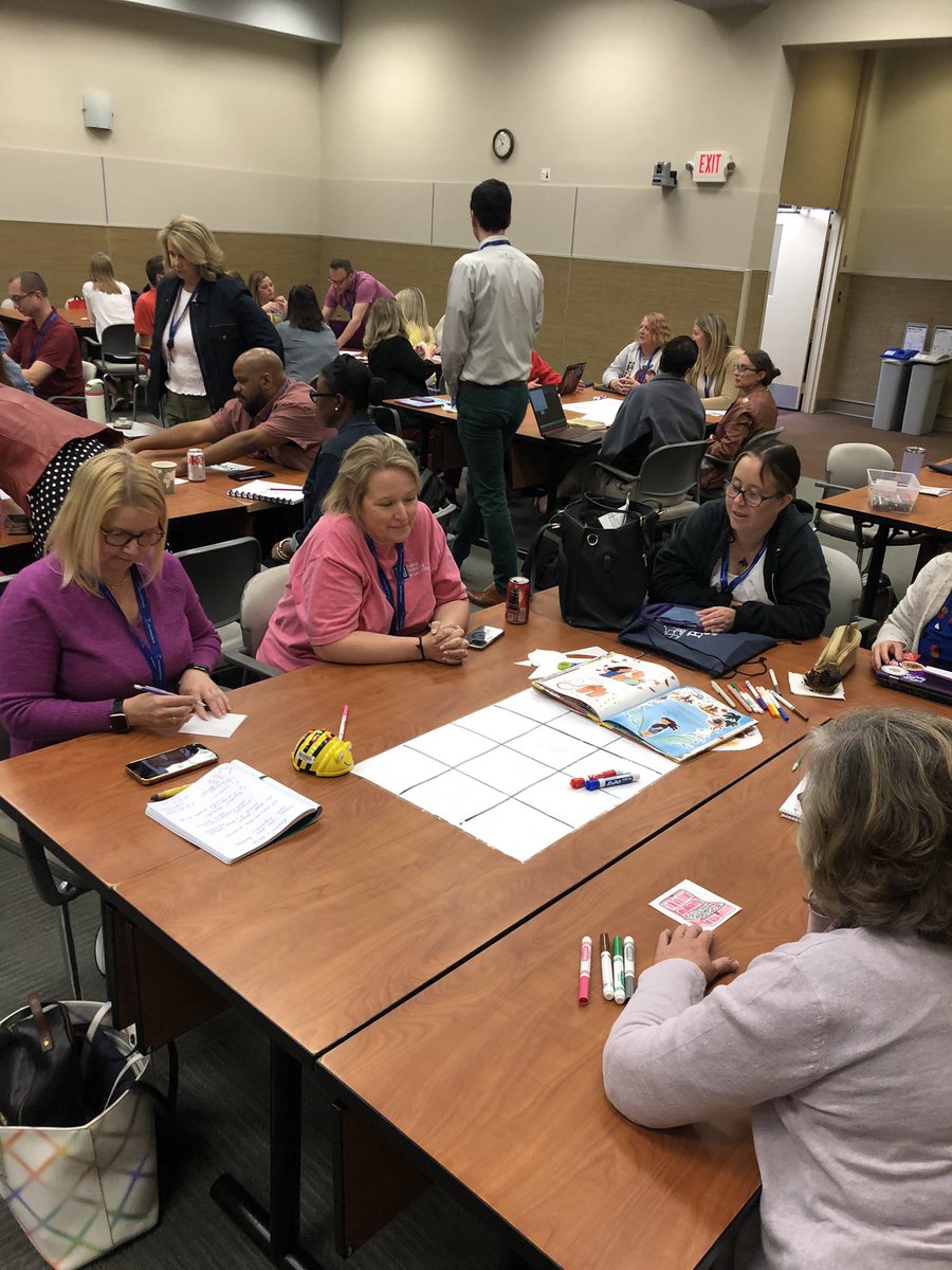 The rooms “buzzing” with ideas about Bee-Bot coding and picture books. #buildingengineers