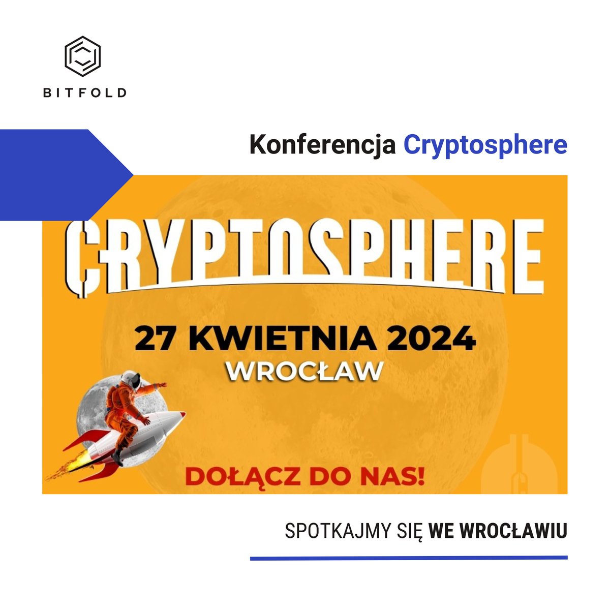 Bitfold's tweet image. 🚀Cryptosphere🚀

Już jutro we Wrocławiu odbędzie się konferencja Cryptosphere poświęcona blockchain - technologii przyszłości!!
👉cryptosphere.pl

🤝Chcesz spotkać ludzi związanych z branżą?
⛓️Zrozumieć technologię blockchain i poznać jej możliwości?
🚀A może…