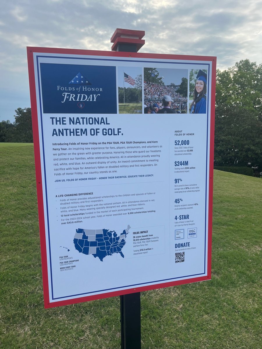 Happy #FoldsofHonorFriday from the @MEClassicGolf ❤️🤍💙🇺🇸 @FoldsofHonor