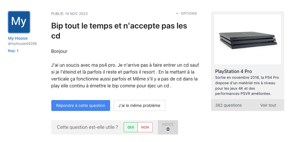 Avez-vous déjà résolu le mystère d’une #PS4Pro capricieuse, qui bipe tout le temps et refuse les CD ? Si oui ou bien si vous avez une petite idée, rendez-vous sur le Forum #iFixit à la rescousse de cette console en détresse !!
> ifix.gd/3UzNsC8