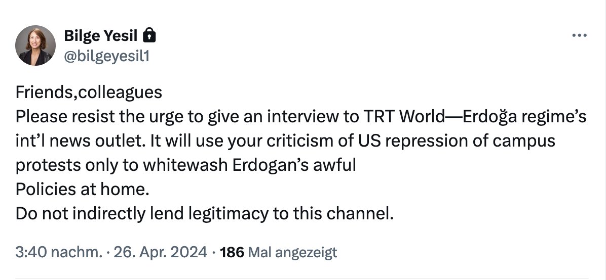 Very important point by @bilgeyesil1! Do not fall for TRT World!