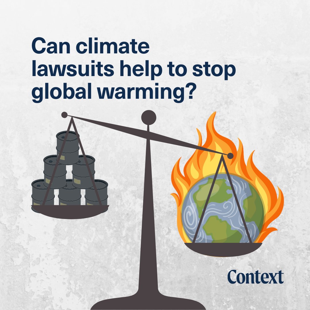 ⚖️ A growing number of lawsuits against companies and states could spur greater action to tackle climate change. Here's what you need to know about climate litigation. 🔗 context.news/just-transitio…