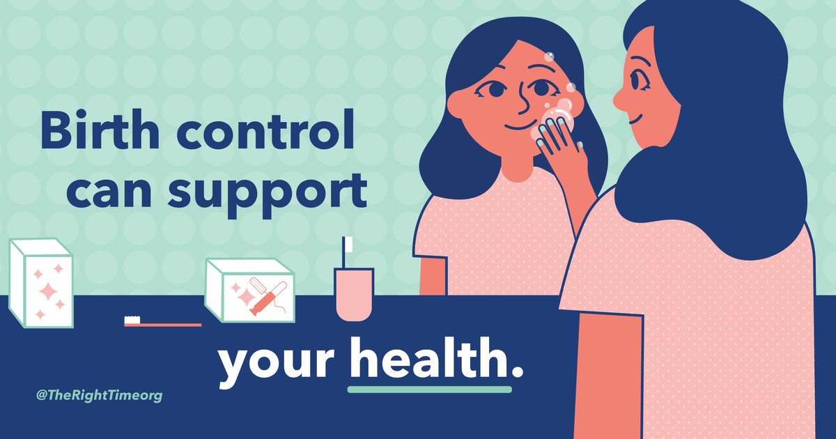 Birth control can reduce acne, make periods regular, and ease menstrual cramps. Learn more at TheRightTime.org, or call 573-514-7312 to schedule an appointment with Spectrum to access the method of your choice!

#columbiamo #womenshealthmatters #birthcontrolmethods