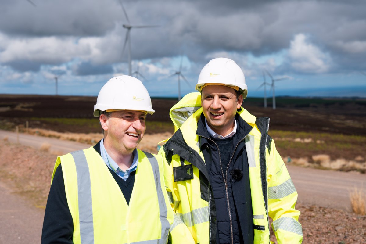 Wind farms like Aikengall power thousands of homes across Scotland, and they are integral for our country’s future. The green revolution begins in Scotland - and with GB Energy, Labour will deliver it.