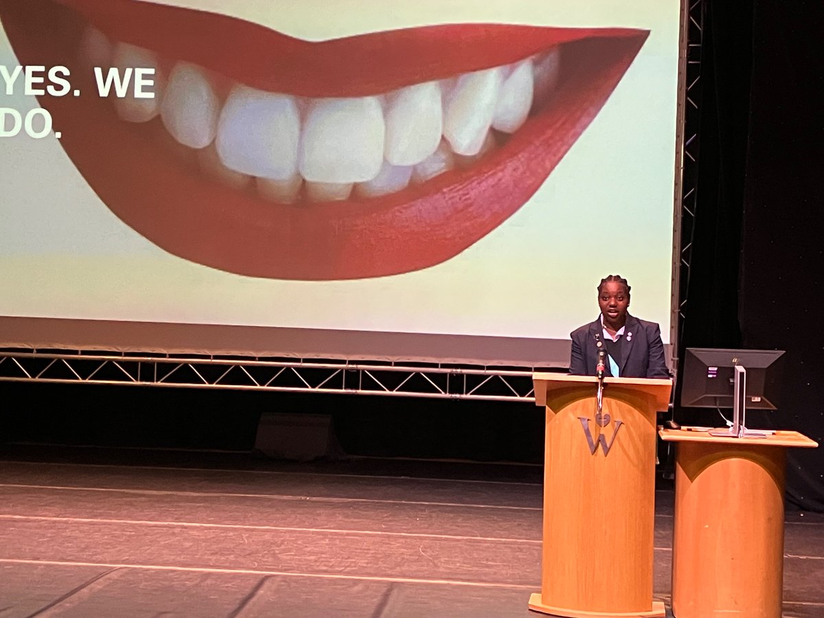 Excellent Thinking Big talk from aspiring dentist Onome today on ‘Do we brush over the importance of our teeth?’ Both engaging & informative, the whole audience came away with a smile on their face and knowledge about why it’s important to look after our teeth. #WriteYourOwnStory