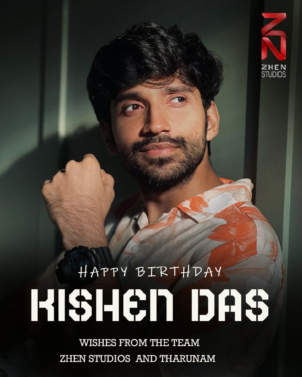 ZHEN Studios (@zhenstudiosoffl) on Twitter photo Sending our warmest birthday wishes to <a href="/kishendas/">Kishen Das</a> 🥳 May your special day be as amazing as you are.
#HBDKishenDas #Tharunam
<a href="/dirarvindh/">Arvindh Srinivasan</a> <a href="/DarbukaSiva/">Darbuka Siva</a> <a href="/RajAyyappamv/">Raj Ayyappa</a> <a href="/smruthi_venkat/">smruthi venkat</a> <a href="/Bala_actor/">Bala saravanan actor</a> <a href="/pugazoffl/">Pugazh</a> <a href="/Edenoffl/">Eden R</a> <a href="/RajaBhatta123/">Raja Bhattacharjee</a> <a href="/editorsiddharth/">Arul E Siddharth</a> <a href="/_PVRCinemas/">P V R C i n e m a s</a> <a href="/thinkmusicindia/">Think Music</a> Sending our warmest birthday wishes to <a href="/kishendas/">Kishen Das</a> 🥳 May your special day be as amazing as you are.
#HBDKishenDas #Tharunam
<a href="/dirarvindh/">Arvindh Srinivasan</a> <a href="/DarbukaSiva/">Darbuka Siva</a> <a href="/RajAyyappamv/">Raj Ayyappa</a> <a href="/smruthi_venkat/">smruthi venkat</a> <a href="/Bala_actor/">Bala saravanan actor</a> <a href="/pugazoffl/">Pugazh</a> <a href="/Edenoffl/">Eden R</a> <a href="/RajaBhatta123/">Raja Bhattacharjee</a> <a href="/editorsiddharth/">Arul E Siddharth</a> <a href="/_PVRCinemas/">P V R C i n e m a s</a> <a href="/thinkmusicindia/">Think Music</a>