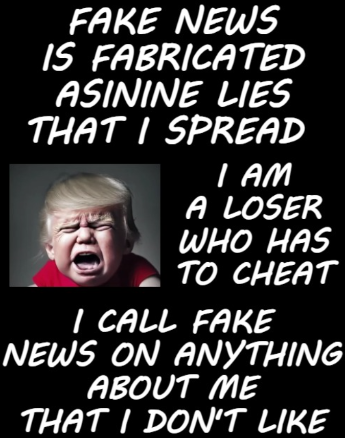 The audacity of the fake news guy calling anyone else fake news is staggering. #DementiaDon #TrumpisaNationalDisgrace #TrumpFakeNews