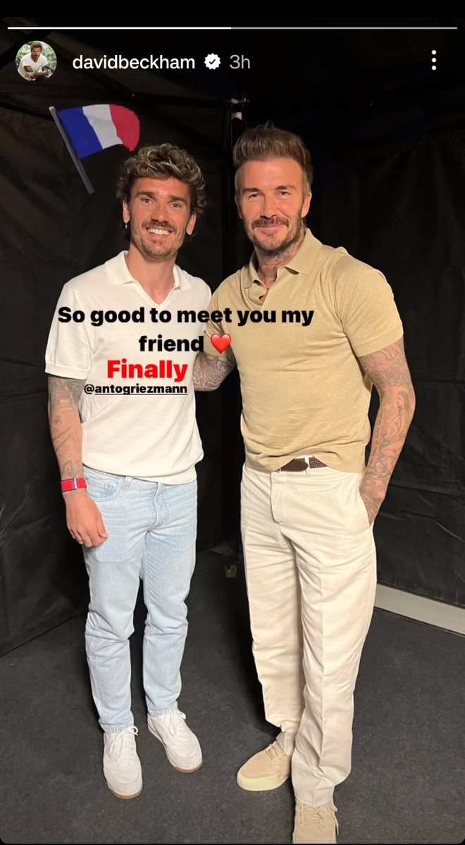 Griezmann finally met his idol 😍😍

I'll fricking lose it if Griezmann joins my childhood club Inter Miami 💗🖤