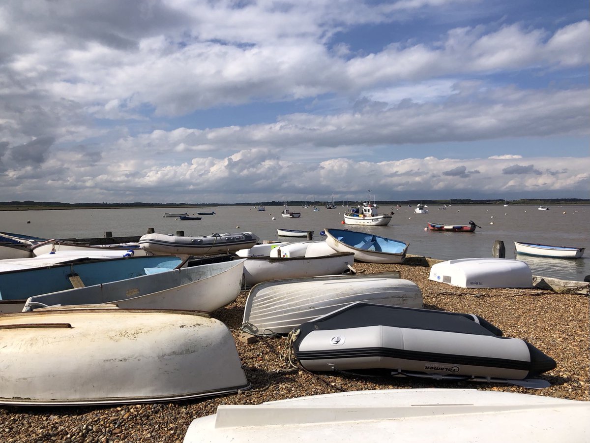 Looking up the river Deben from Felixstowe Ferry