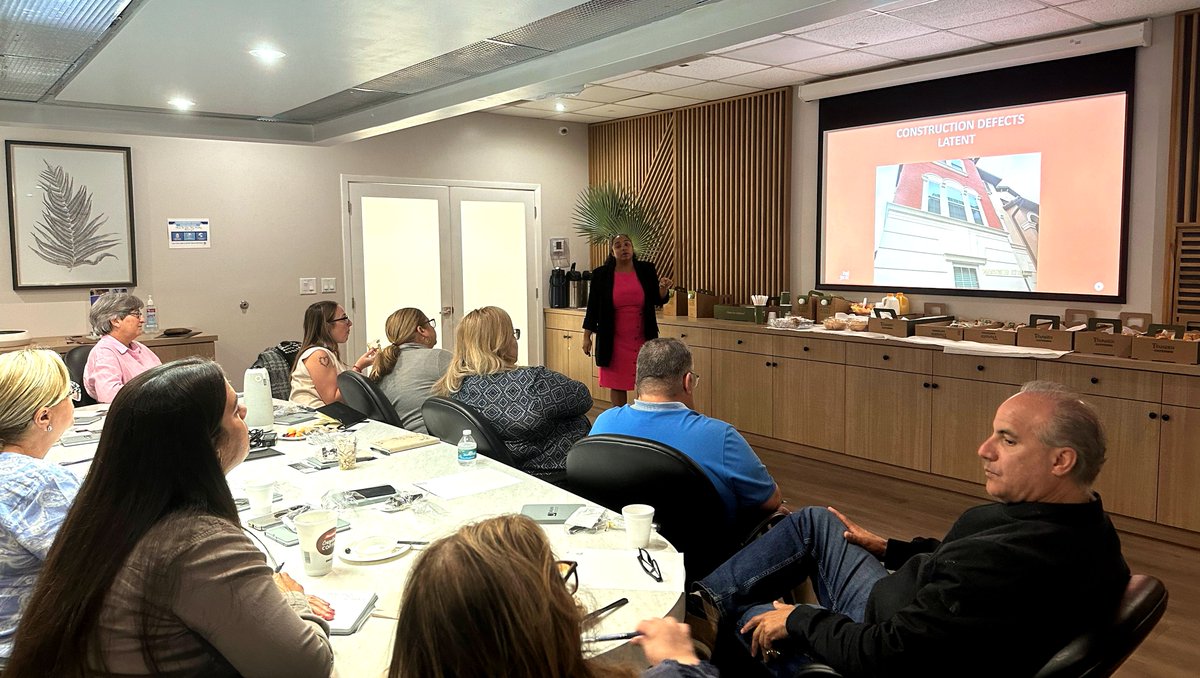 A big thank you to the Miami Management team!

We loved the opportunity to share our knowledge on how property managers can identify construction defects at their properties.

#ConstructionDefects #MiamiManagement #BallJanik #PropertyManagement #CommunityAssociation