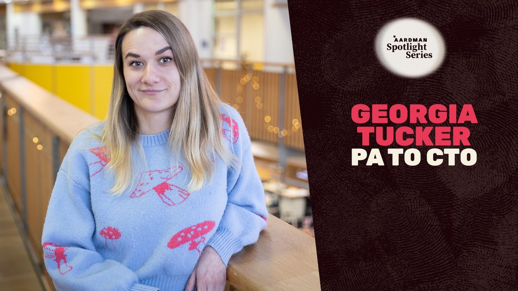 This week, we're shining the spotlight on Georgia Tucker, who works in our technology team as PA to the CTO. Learn more about Georgia's role, from research and development to event planning: aard.mn/3xUkPXm