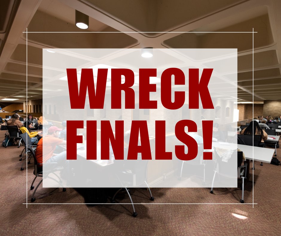 Sending good luck to everyone as you prepare for finals. You have what it takes to ace them!