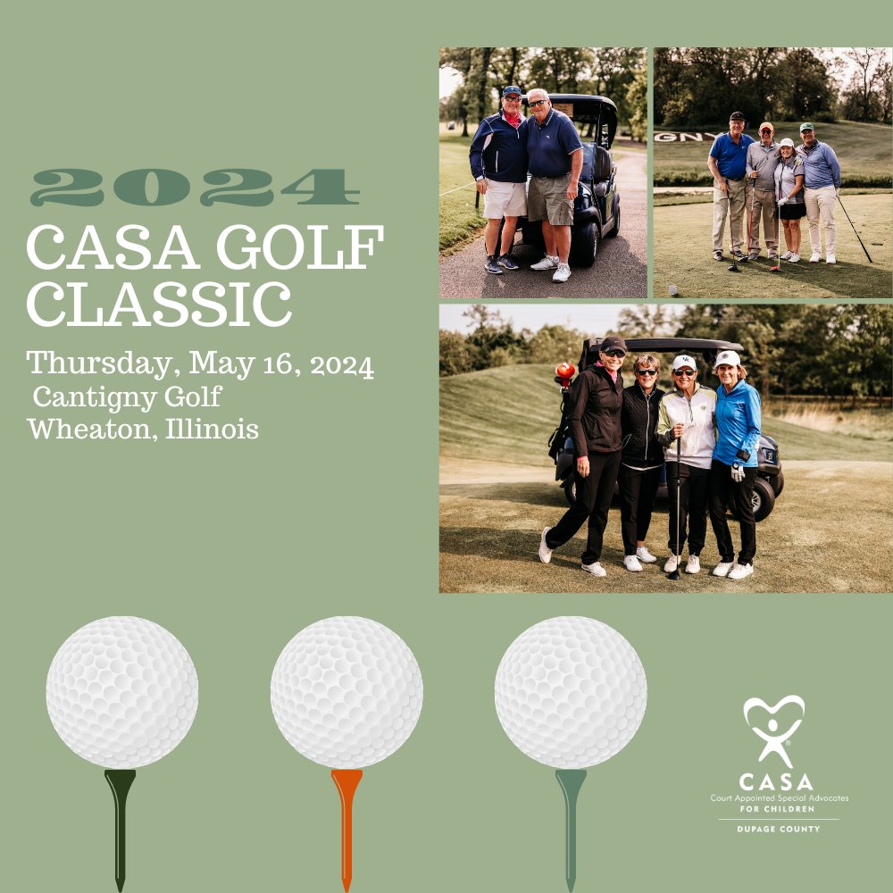 CASAofDuPage's tweet photo. May 16th is quickly approaching and we want you there! Join us for golf, food, and fun while raising funds for our community’s most deserving children. 

Not a golfer? You can still attend the reception, donate or sponsor!

Learn more here: https://t.co/nUOem4GlS7 https://t.co/jK671df5OW