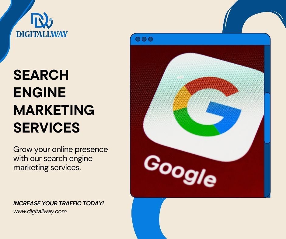 Unlock the power of Search Engine Marketing and watch your business soar! 
🚀 Let our experts at Digitallway create targeted campaigns that drive results. 
buff.ly/4aWoTEP 

#SEM 
#DigitalMarketing
#digitalmarketing
#digitalmarketingagency