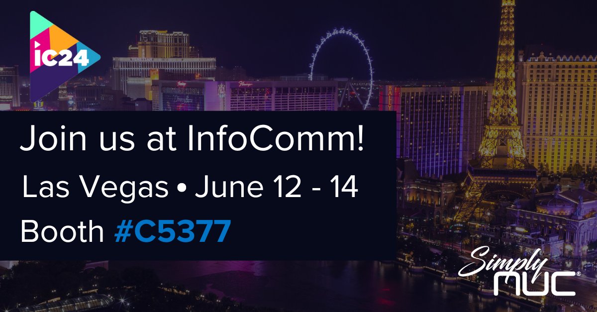 We're thrilled to announce that we'll be exhibiting at InfoComm 2024! 🎉 Join us at Booth: C5377 to explore how our cutting-edge solutions can empower your business with unparalleled performance, flexibility, and reliability. We can't wait to see you there! 👋