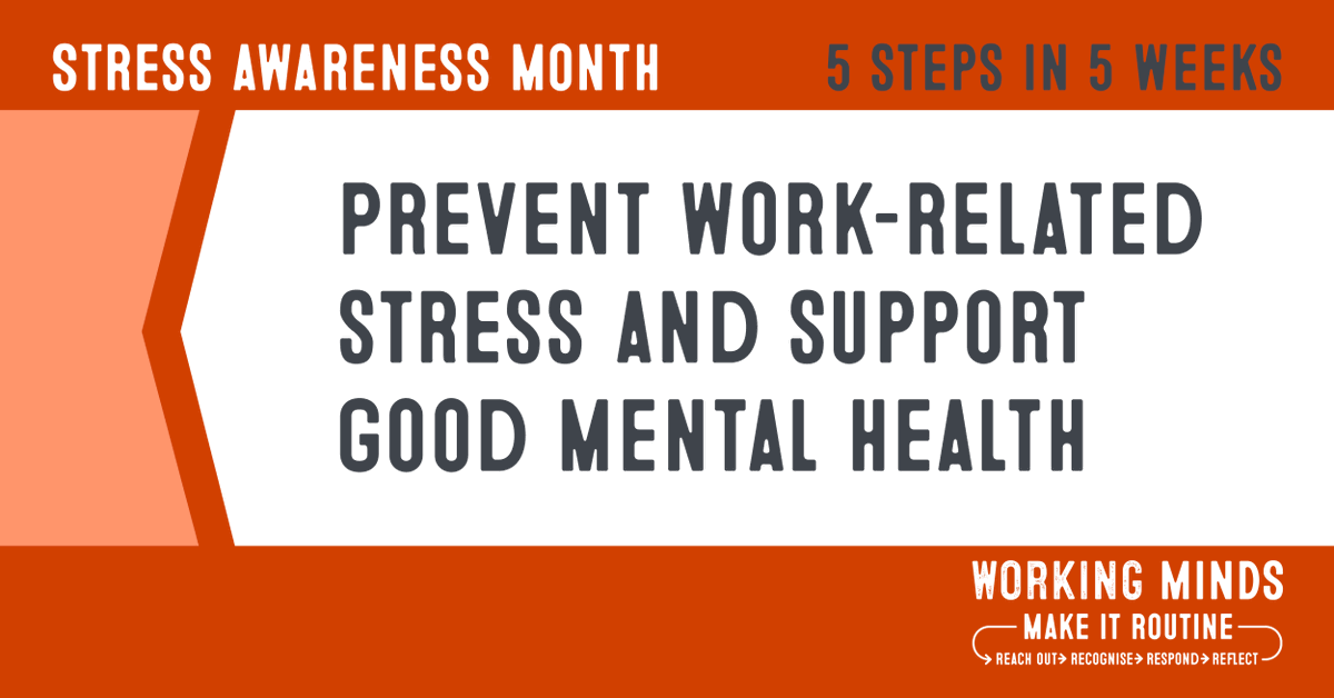 It’s not too late to make a difference this Stress Awareness Month! Complete the 5 steps of Working Minds over 5 weeks: 🔸 Reach out 🔸 Recognise 🔸 Respond 🔸 Reflect 🔸 Make it Routine Learn more workright.campaign.gov.uk/campaigns/work… #WorkRight #WorkingMinds #StressAwarenessMonth