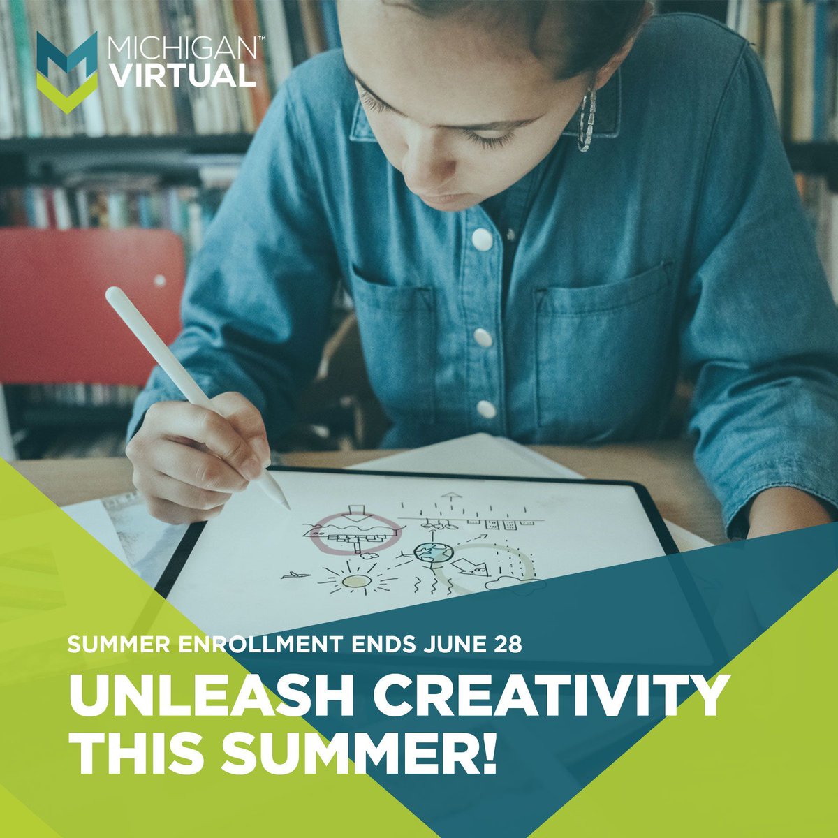 Summer is the perfect canvas for creativity and innovation! 🎨 With courses in Digital Photography, Entrepreneurship, and more, Michigan Virtual encourages your child to explore and discover new passions. Unleash potential this summer. buff.ly/3JhmOHv #CreativeLearning