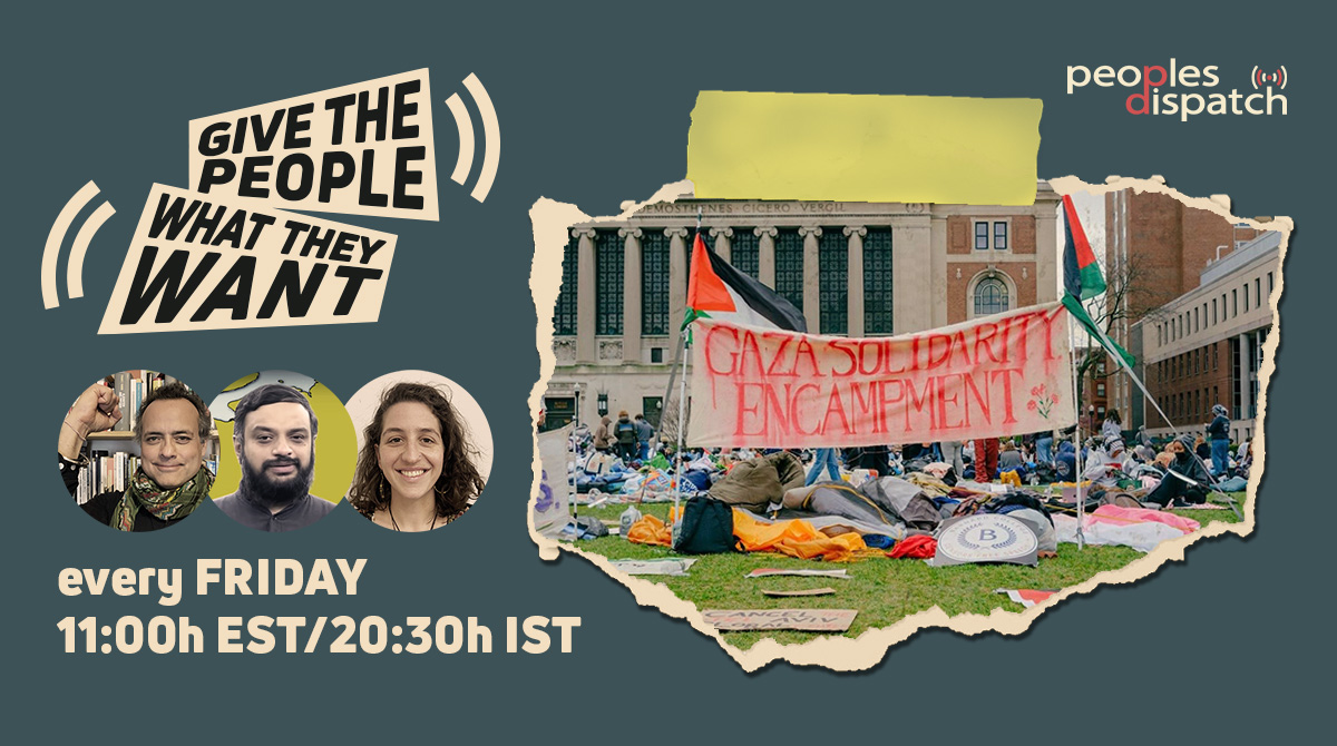 Tune in now as @vijayprashad and @ZoPepperC take us around the world through the most important developments of last week, including the student protests in the US, mass graves at Gaza hospitals, and student protests in Argentina against fund cuts. youtube.com/live/Ze4IQTVCk…