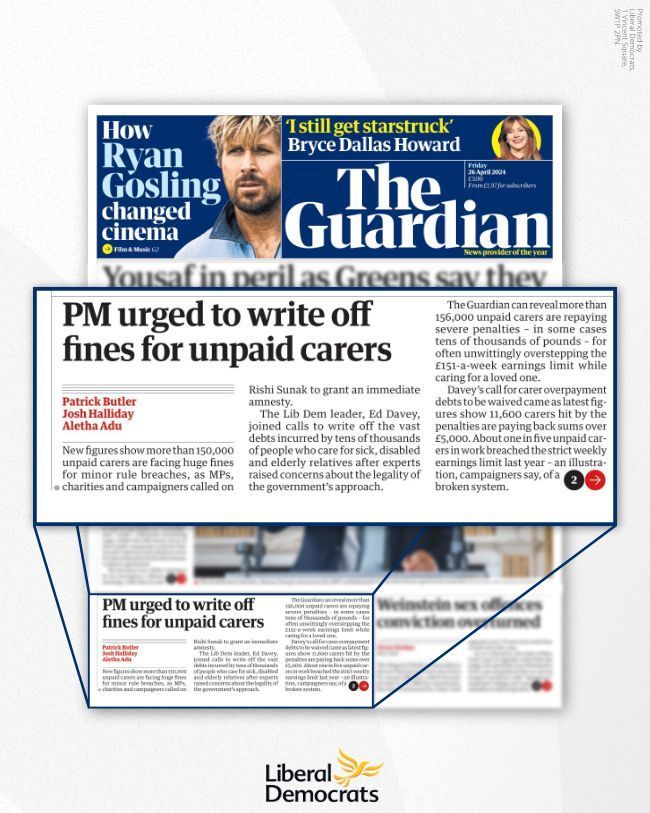 Unpaid carers do a remarkable and important job. The Government should value and support our wonderful carers, not persecute them and threaten them with prosecution.