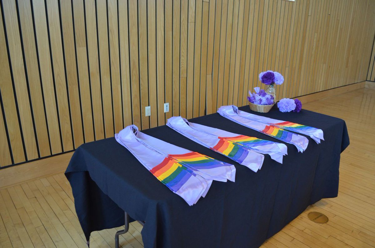 Celebrating diversity and achievement at #SpringfieldCollege! Yesterday, a special Lavender Graduation 🎓 was held, honoring our proud LGBTQIA+ graduates 🌈. Kudos to our #Classof2024 adorned with distinctive lavender stolls, signifying inclusivity and pride. #LavenderGraduation