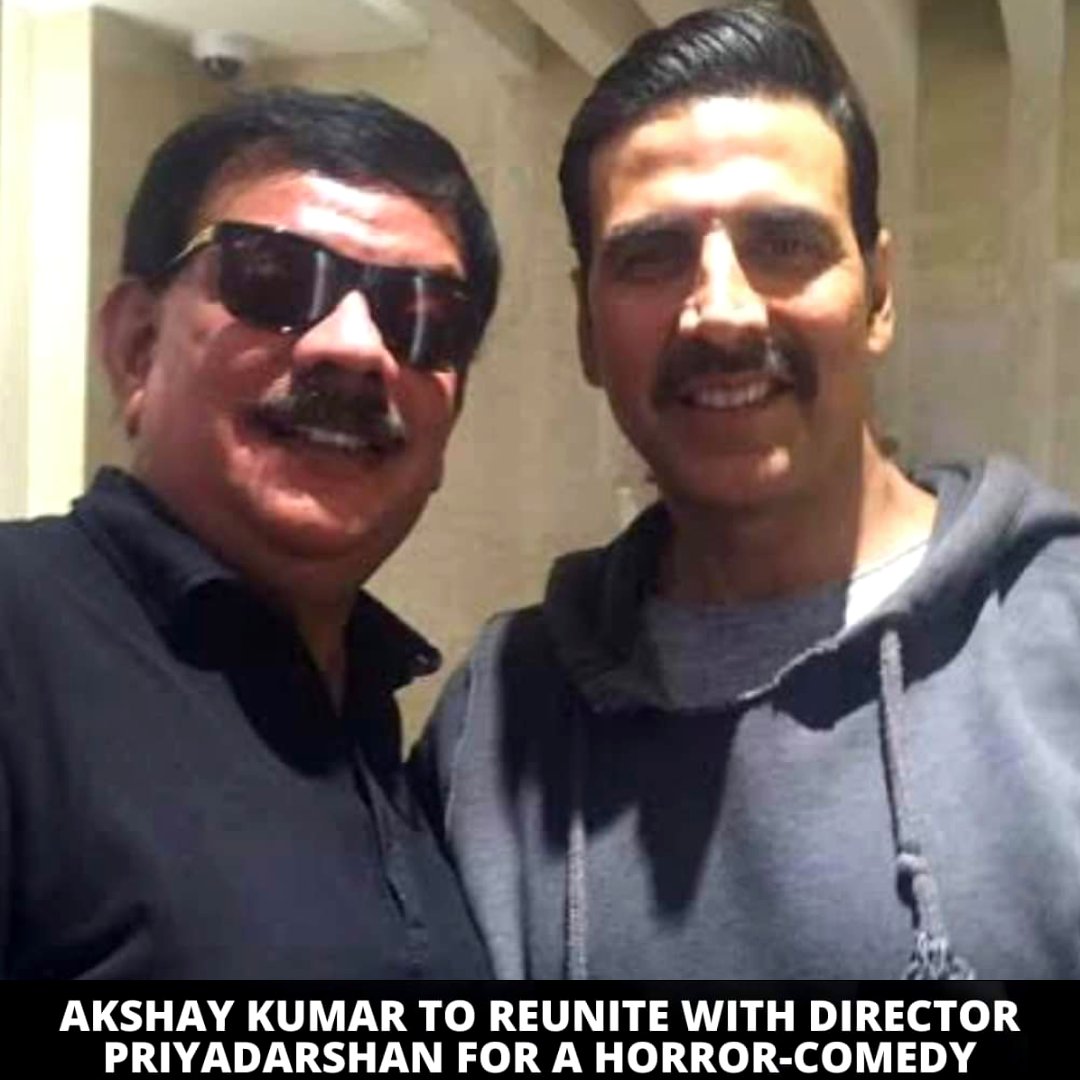 As per reports on a leading news portal, #AkshayKumar is all set to reunite with director #Priyadarshan after #BhoolBhulaiyaa.🎬💀