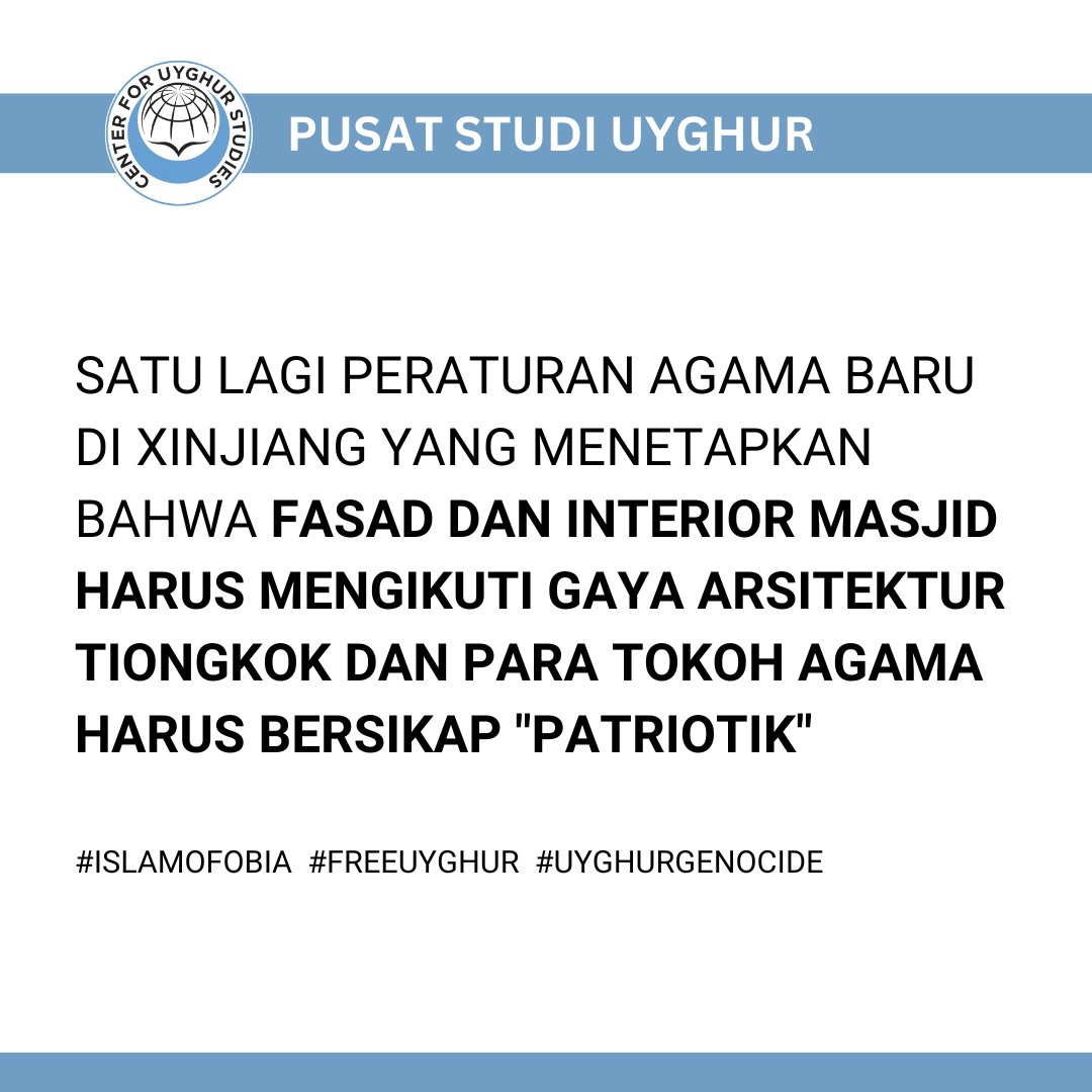 #Islamofobia #FreeUyghur #UyghurGenocide