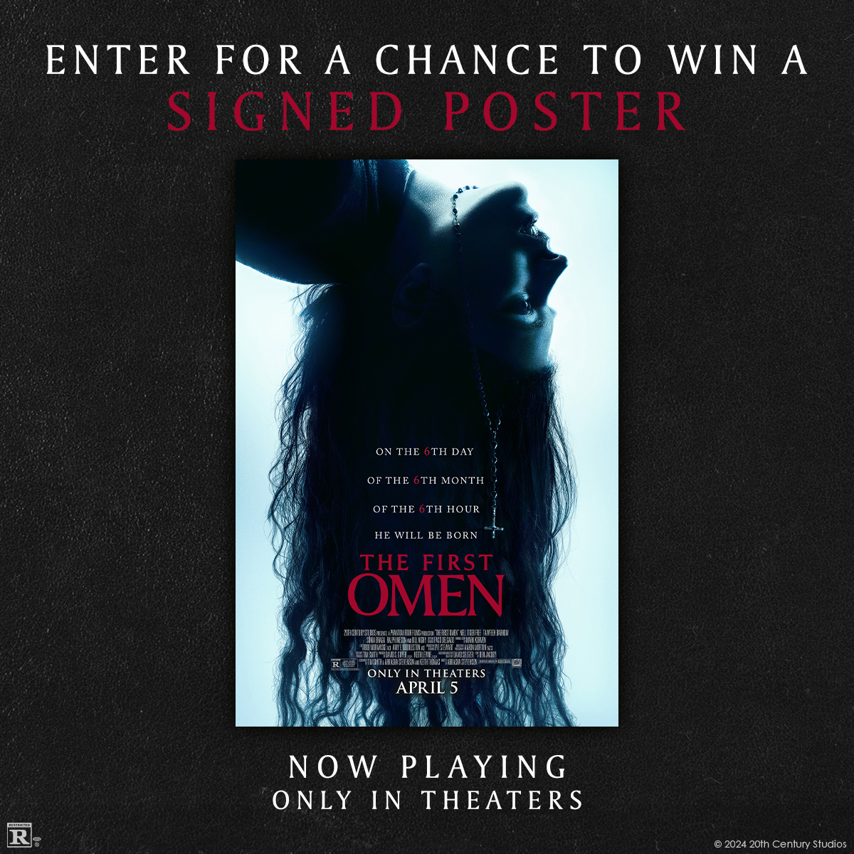 ShowcaseUS's tweet image. 💀 FIRST OMEN GIVEAWAY 💀

🩸 FOLLOW US and TAG @ 3 FRIENDS for a chance to win a #FirstOmen poster signed by the cast!